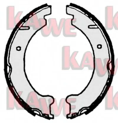 Комплект тормозных колодок, стояночная тормозная система KAWE купить
