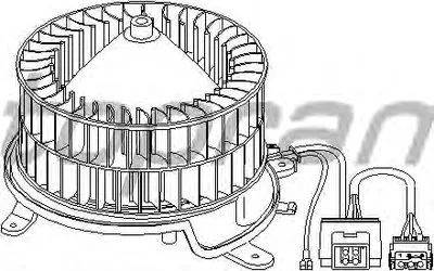 Электродвигатель, вентиляция салона TOPRAN купить