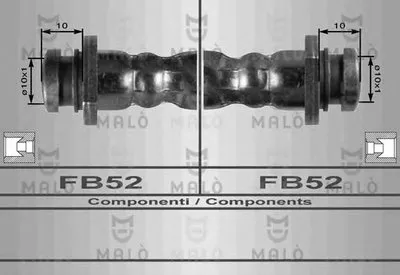 Тормозной шланг MALÒ купить