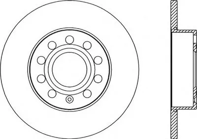 Тормозной диск ADAPTIVE OPEN PARTS купить