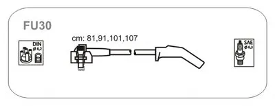 Комплект проводов зажигания JANMOR купить