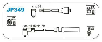 Комплект проводов зажигания JANMOR купить