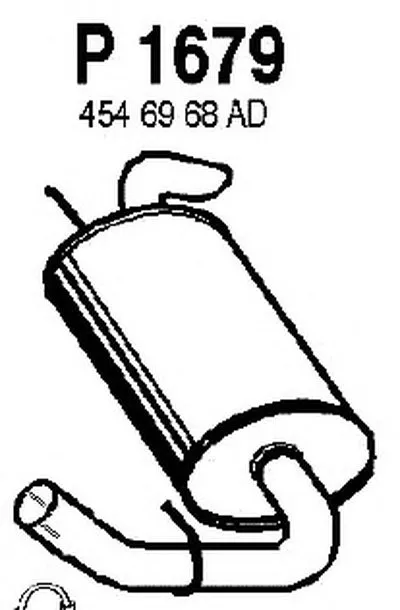 Глушитель выхлопных газов конечный FENNO купить