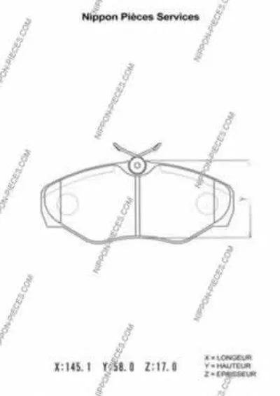 Комплект тормозных колодок, дисковый тормоз NPS купить