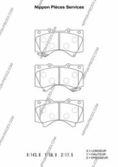 Комплект тормозных колодок, дисковый тормоз NPS купить