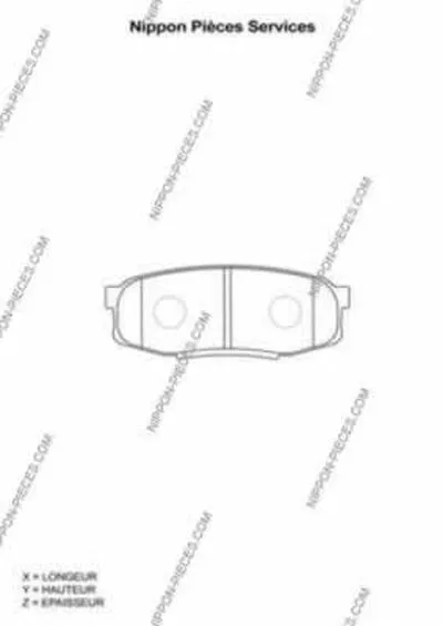 Комплект тормозных колодок, дисковый тормоз NPS купить