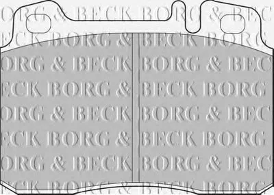 Комплект тормозных колодок, дисковый тормоз BORG & BECK купить