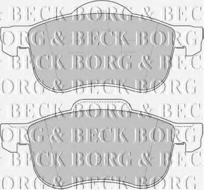 Комплект тормозных колодок, дисковый тормоз BORG & BECK купить