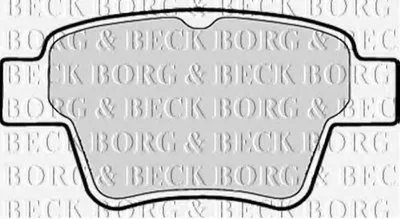 Комплект тормозных колодок, дисковый тормоз BORG & BECK купить