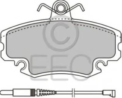 Комплект тормозных колодок, дисковый тормоз EEC купить
