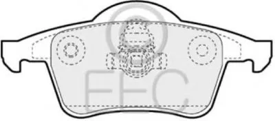 Комплект тормозных колодок, дисковый тормоз EEC купить