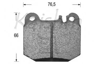 Комплект тормозных колодок, дисковый тормоз KAISHIN купить