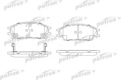 Комплект тормозных колодок, дисковый тормоз PATRON купить
