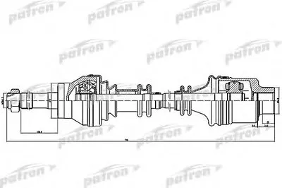 Приводной вал PATRON купить