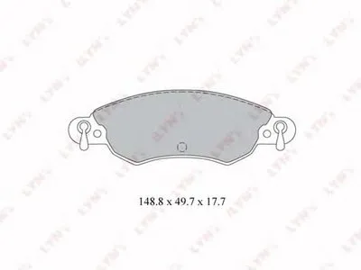 Комплект тормозных колодок, дисковый тормоз LYNXauto купить