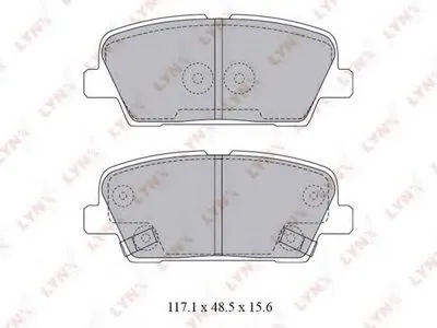 Комплект тормозных колодок, дисковый тормоз LYNXauto купить