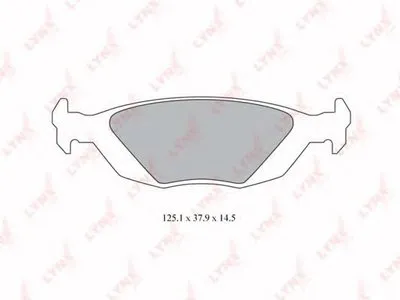 Комплект тормозных колодок, дисковый тормоз LYNXauto купить
