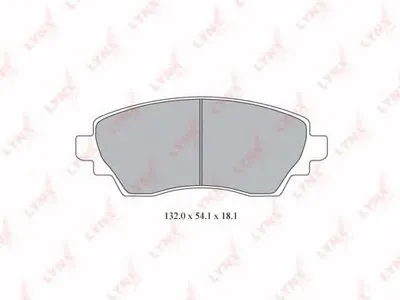 Комплект тормозных колодок, дисковый тормоз LYNXauto купить