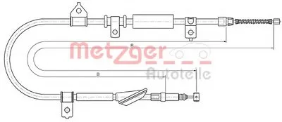 Трос, стояночная тормозная система COFLE METZGER купить