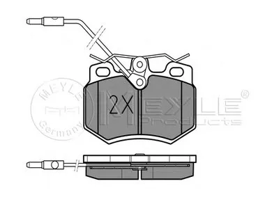 Комплект тормозных колодок, дисковый тормоз PLATINUM PAD MEYLE купить