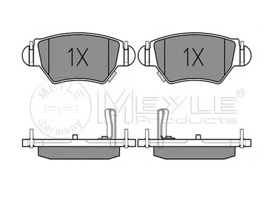 Комплект тормозных колодок, дисковый тормоз PLATINUM PAD MEYLE купить