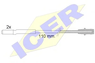 Сигнализатор, износ тормозных колодок ICER купить