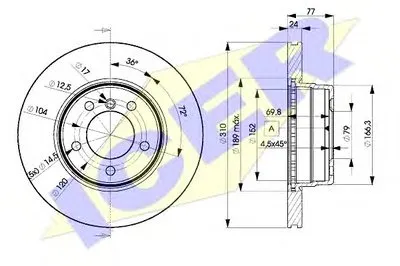 Тормозной диск ICER купить