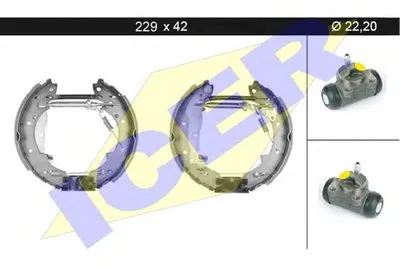 Комплект тормозных колодок ICER купить
