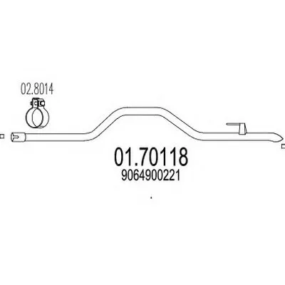 Труба выхлопного газа MTS купить