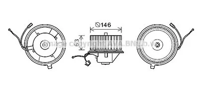 Электродвигатель, вентиляция салона AVA QUALITY COOLING купить