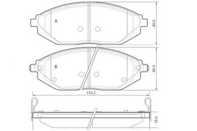 Комплект тормозных колодок, дисковый тормоз E.T.F. купить