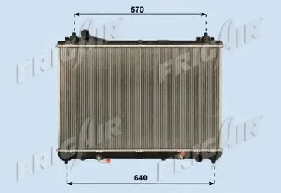 Радиатор, охлаждение двигателя FRIGAIR купить