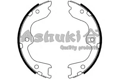 Комплект тормозных колодок, стояночная тормозная система ASHUKI купить