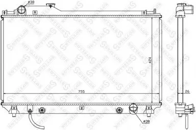Радиатор, охлаждение двигателя STELLOX купить