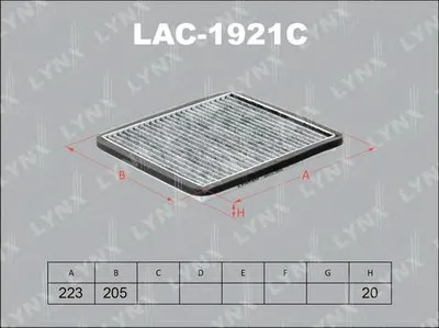 Фильтр, воздух во внутренном пространстве LYNXauto купить