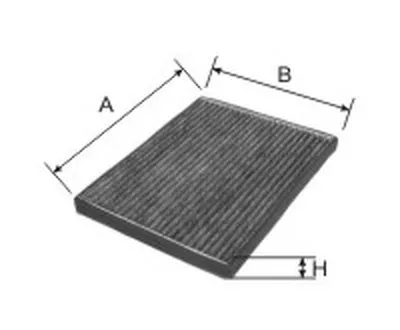Фильтр, воздух во внутренном пространстве Cabin filter (Charcoal) for SUZUKI GRAND VITARA GOODWILL купить