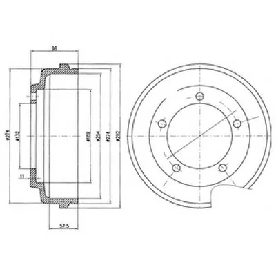 Тормозной барабан DELPHI купить