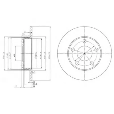 Тормозной диск DELPHI купить