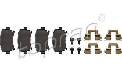 Комплект тормозных колодок, дисковый тормоз TOPRAN купить