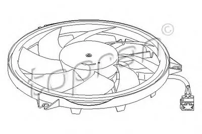Вентилятор, охлаждение двигателя TOPRAN купить