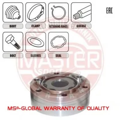 Шарнирный комплект, приводной вал MASTER-SPORT купить