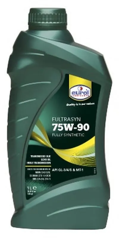 Трансмиссионное масло; Масло автоматической коробки передач; Масло ступенчатой коробки передач; Масло осевого редуктора; Масло раздаточной коробки; Масло рулевого механизма Eurol Fultrasyn 75W-90 GL-3/4/5 EUROL купить