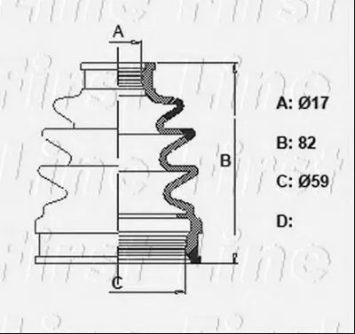 Пыльник, приводной вал FIRST LINE купить