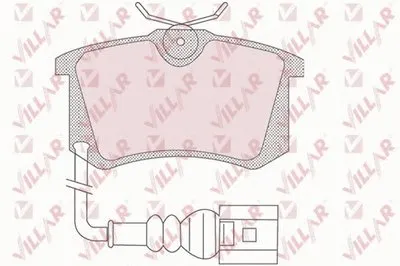Комплект тормозных колодок, дисковый тормоз VILLAR купить