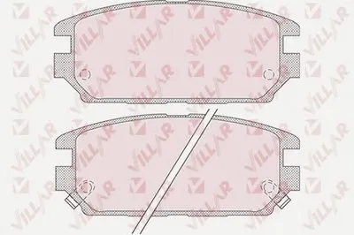 Комплект тормозных колодок, дисковый тормоз VILLAR купить