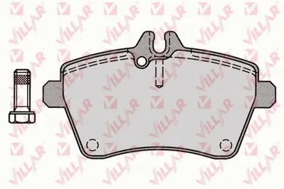 Комплект тормозных колодок, дисковый тормоз VILLAR купить