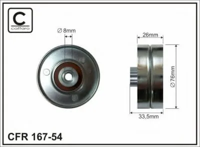 Паразитный / ведущий ролик, поликлиновой ремень CAFFARO купить