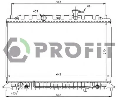 Радиатор, охлаждение двигателя PROFIT купить