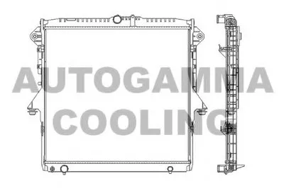 Радиатор, охлаждение двигателя AUTOGAMMA купить