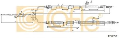 Трос, стояночная тормозная система COFLE купить